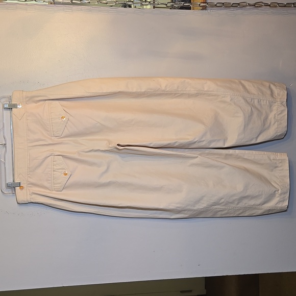 Anthropologie Maeve Utility Barrel Trouser Chino Neutral Pocket Pants NWOT - Picture 9 of 16